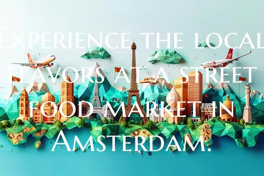 Experience the local flavors at a street food mark...